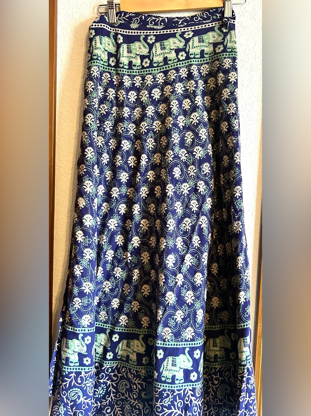 Boho Indian cotton wrap around skirt
